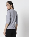 Shop Space Grey Women's 3/4 Sleeve Round Neck T-Shirt-Design