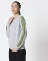 Shop Space Grey Women's Full Sleeve Side Panel Fleece Sweatshirt-Design