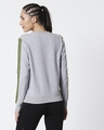 Shop Space Grey Women's Full Sleeve Side Panel Fleece Sweatshirt-Full