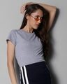 Shop Space Grey Women's Half Sleeve T-Shirt-Front