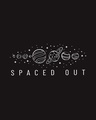 Shop Space It Out Half Sleeve T-Shirt Black-Full