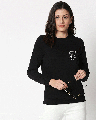 Shop Space Pocket Fleece Sweatshirt Black