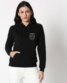 Shop Space Pocket Sweatshirt Hoodie Black-Front