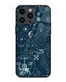 Shop Space Symbols 1 Premium Glass Cover for Apple iPhone 14 Pro Max-Front