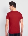 Shop Spaced Beer Half Sleeve T-Shirt Bold Red-Design