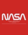 Shop Women's Red Spaced NASA Graphic Printed Oversized T-shirt