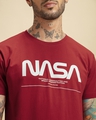 Shop Men's Red Spaced NASA Typography T-shirt