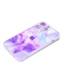 Shop Purple Brush Art Premium Glass Cover For Apple Iphone 13 Pro Max-Full