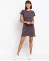 Shop Women's Grey Regular Fit T-shirt Dress