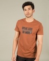 Shop Speak Less Do More Half Sleeve T-Shirt-Design