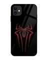Shop Spider Halftone Premium Glass Cover for Apple iPhone 12-Front