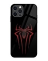 Shop Spider Halftone Premium Glass Cover for Apple Iphone 12 Pro-Front