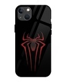 Shop Spider Halftone Premium Glass Cover for Apple iPhone 13-Front