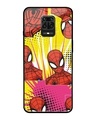 Shop Spider Man Angles Premium Glass Cover for Redmi Note 9 Pro Max-Front