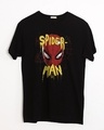Shop Spider Spray Paint Half Sleeve T-Shirt (FFHL)-Front