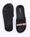 Shop Spiderman Web (FFHL)  Lightweight Men's Slider Black-Full