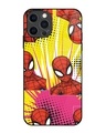 Shop Spidey Angles Premium Glass Cover for Apple Iphone 12 Pro-Front