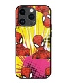 Shop Spidey Angles Premium Glass Cover for Apple iPhone 14 Pro-Front