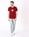 Shop Spidey Logo Half Sleeve T-Shirt (FFHL) ( GID )-Full