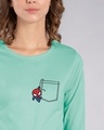 Shop Spidey Pocket Round Neck 3/4th Sleeve T-Shirt (AVL)-Front