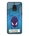 Shop Spidey Sense Premium Glass Cover for Redmi Note 9 Pro Max-Front