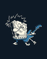 Shop Spongebob Guitar Half Sleeve T-Shirt (SBL)