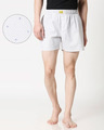 Shop Spotted White Men's Boxers-Front