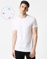 Shop Sprinkles Plain Half Sleeves AOP  T-Shirt-Front