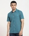 Shop Spruce up Tribal Stripe Half Sleeve Shirt-Front