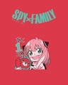 Shop Women's Red Spy X Family Graphic Printed Boyfriend T-shirt-Full