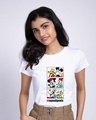 Shop Squad Goals Mickey and Friends Half Sleeve T-shirt-Front