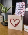 Shop Square Wood Heart Pineblock