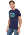 Shop Star Wars Navy Blue Character Print Mens T Shirt-Design