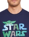 Shop Star Wars Navy Blue Character Print Mens T Shirt