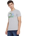 Shop Star Wars Round Neck Short Sleeves Graphic Print T Shirt   Grey-Design