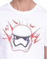 Shop Star Wars Round Neck Short Sleeves  T Shirt   White