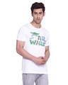 Shop Star Wars Round Neck Short Sleeves  T Shirt   White-Full