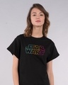 Shop Star Wars Colorful Boyfriend T-Shirt (SWL)-Front