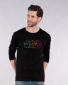 Shop Star Wars Colorful Full Sleeve T-Shirt (SWL)-Front