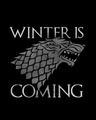 Shop Stark Winter Is Coming Round Neck 3/4th Sleeve T-Shirt (GTL)