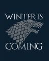 Shop Stark Winter Is Coming Scoop Neck Full Sleeve T-Shirt (GTL)-Full