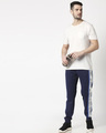 Shop Navy Plain Joggers