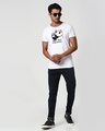 Shop Stay Away Panda Varsity Half Sleeve T-Shirt-Design