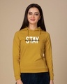 Shop Stay Awesome Fleece Hoodies-Front
