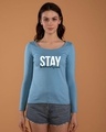 Shop Stay Beautiful Scoop Neck Full Sleeve T-Shirt-Front