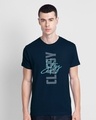 Shop Stay Classy Always Hlaf Sleeve  T-Shirt Navy Blue-Front