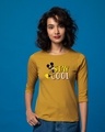 Shop Stay Cool Mickey Round Neck 3/4th Sleeve T-Shirt (DL)-Front