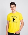 Shop Stay Home And Chill Half Sleeve T-Shirt Pineapple Yellow-Front