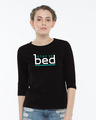 Shop Stay In Bed Round Neck 3/4th Sleeve T-Shirt (MTL)-Front