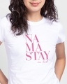 Shop Stay Nama Half Sleeve T-Shirt White-Front